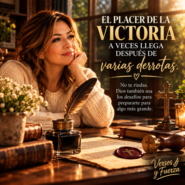 El placer de la victoria a veces llega después de varias derrotas.