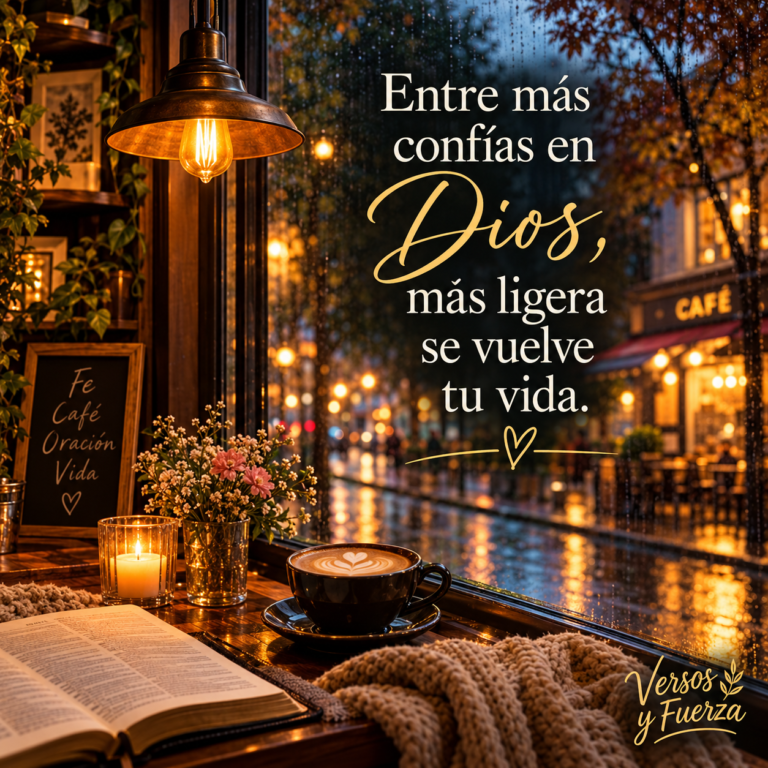 ✨ Entre más confías en Dios, más ligera se vuelve tu vida.